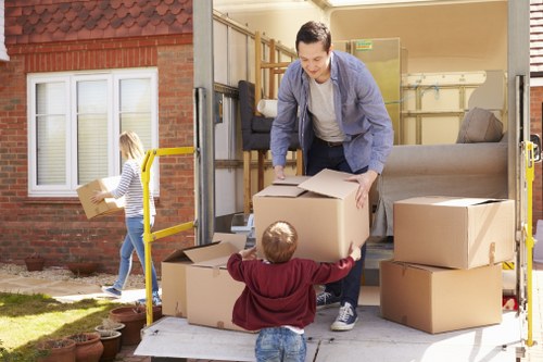 Local house removals team managing a move in Putney